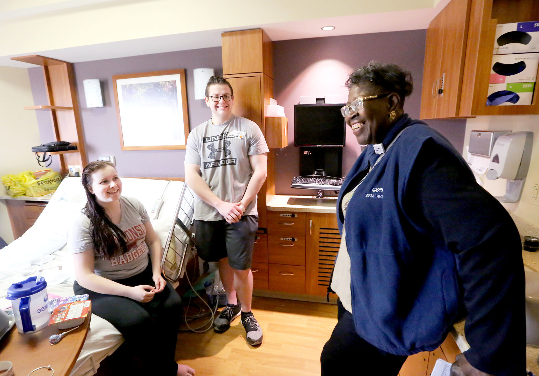 Melva with new parents